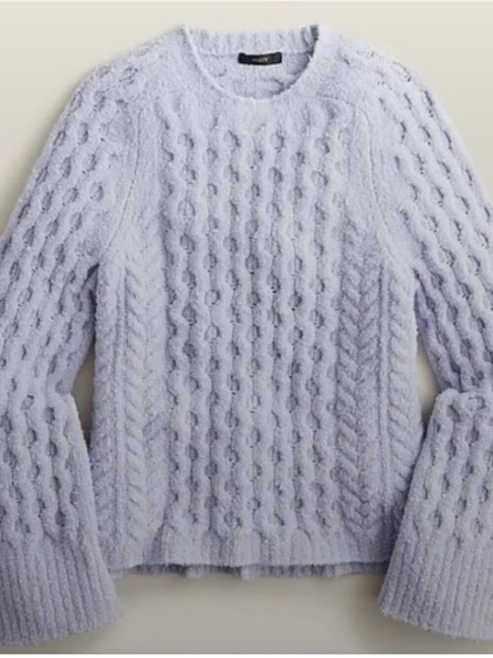 J. Crew Cotton-blend bouclé cable-knit sweater